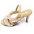 Chanel Sandalias de piel de becerro Pearl Fantasy beige para mujer con correa de perlas Castaño - vista 4