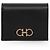 Salvatore Ferragamo Cartera Gold Double Gancini Cartera de Mujer Pequeña Negro - vista 4
