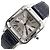 Cartier Relógio Masculino Santos Dumont Large Quartz com pulseira de couro Azul - vista 2