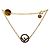 Fendi Bracelet Black Cubic Is Gold Doré