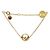 Fendi Bracelet Black Cubic Is Gold Doré - vue 3