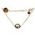 Fendi Bracelet Black Cubic Is Gold Doré - vue 4