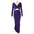 Alaïa Set aus violettem Strick-Oberteil und Rock Lila