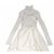 Alaïa Mono de seda y cashmere beige - vista 4