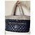 Borsa Chanel Coco Cocoon in pelle trapuntata blu navy e grigia Grigio - vista 3