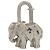 Charm per borsa Hermès Elephant Argento - vista 2