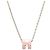 Hermès Hermes Pop H Mini Halskette Rosa mit silberner Hardware Pink