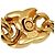 Collana Choker Chanel Vintage in metallo dorato D'oro - vista 6