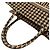 Christian Dior Medium Houndstooth Tote Bag Schwarz Beige - Ansicht 5