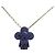 Collana con ciondolo in metallo Vivienne Louis Vuitton Argento Blu - vista 4