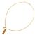 Collana con placca logo Chanel Coco Mark D'oro - vista 3