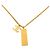 Collana con placca logo Chanel Coco Mark D'oro - vista 5
