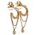Orecchini Mini Hoop Louis Vuitton D'oro - vista 3