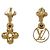Orecchini a cerchio Louis Vuitton Gold D'oro