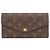 Louis Vuitton Portefeuille Sarah Monogram Long Wallet Marrone