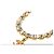 Colar Chanel Coco Mark com strass Dourado - vista 4