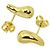 Orecchini a lobo Tiffany & Co. Teardrop in oro giallo 18K - vista 3