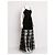 Abito Maxi Vera Wang Black Label in Tulle Nero e Nastro - vista 2