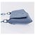 Borsa a tracolla con catena GUCCI Satin Blue Auth 200336V - vista 4