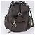 Chloé Bolsa de mão Chloe com corrente em couro cinza prata Auth 200082A Marrom - vista 4