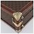 Céline CELINE Macadam Canvas Trunk PVC Leather Brown Gold Auth 196339 Marrone D'oro - vista 16