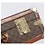 Céline CELINE Macadam Canvas Trunk PVC Leather Brown Gold Auth 196339 Marrone D'oro - vista 20