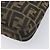Borsa a Tracolla FENDI Zucca Canvas Mamma Baguette Nero Marrone Auth 199953A - vista 16