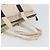 Borsa Tote GUCCI GG Canvas Museo Ivory Silver 283416 Auth 199855 Argento Crudo - vista 8
