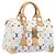 LOUIS VUITTON Monogram Multicolor Speedy 30 Hand Bag White M92643 Auth 200161SAV Bianco