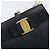 Borsa a tracolla Salvatore Ferragamo Vala Chain in pelle Navy Gold Auth 197700 D'oro Blu navy - vista 17