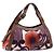 Borsa a mano Miu Miu Canvas Purple Brown Auth 199357A Marrone Porpora