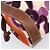 Borsa a mano Miu Miu Canvas Purple Brown Auth 199357A Marrone Porpora - vista 14