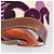 Borsa a mano Miu Miu Canvas Purple Brown Auth 199357A Marrone Porpora - vista 16