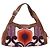 Borsa a mano Miu Miu Canvas Purple Brown Auth 199357A Marrone Porpora - vista 2