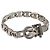 Bracciale Salvatore Ferragamo Metallo Argento Auth BA15472A