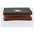 Céline Portafoglio CELINE Triomphe PVC Gold Dark Brown Auth 200004M D'oro Marrone scuro - vista 6