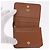 Céline Portafoglio CELINE Triomphe PVC Gold Dark Brown Auth 200004M D'oro Marrone scuro - vista 8