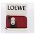 LOEWE x Studio Ghibli Spirited Away No-Face Card Case Leather Red Auth 167558M Roja - vista 12