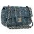 Borsa a tracolla CHANEL Mini Matelasse 20 in tweed Verde e Oro CC Auth 200062SM D'oro