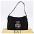 Borsa a spalla FENDI Mamma Baguette in lana nera argento Auth 201915V Nero - vista 12
