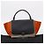 Céline Borsa a mano CELINE Trapeze in pelle 2way Arancione Argento Auth 202307V - vista 12