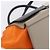 Céline Borsa a mano CELINE Trapeze in pelle 2way Arancione Argento Auth 202307V - vista 17