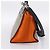 Céline Borsa a mano CELINE Trapeze in pelle 2way Arancione Argento Auth 202307V - vista 3