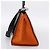 Céline Borsa a mano CELINE Trapeze in pelle 2way Arancione Argento Auth 202307V - vista 4
