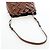 Borsa a tracolla PRADA Vitello Intrecciato in pelle marrone argento autentica 198942M - vista 7