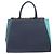 FENDI 2 JOURS Handtasche Leder 2way Navy Silver Auth fm5429A Silber Marineblau - Ansicht 2