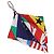 LOUIS VUITTON Bijoux Sac Flags Charm Silk Multicolor MP2485 LV Auth 200403M Multicolore