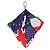 LOUIS VUITTON Bijoux Sac Flags Charm Silk Multicolor MP2485 LV Auth 200403M Multicolore - vista 8