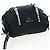 Borsa a tracolla PRADA Nylon Nero Argento Auth 199923SAM - vista 6