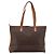 Céline Borsa Tote CELINE Macadam PVC Pelle Marrone Auth 202166 - vista 2